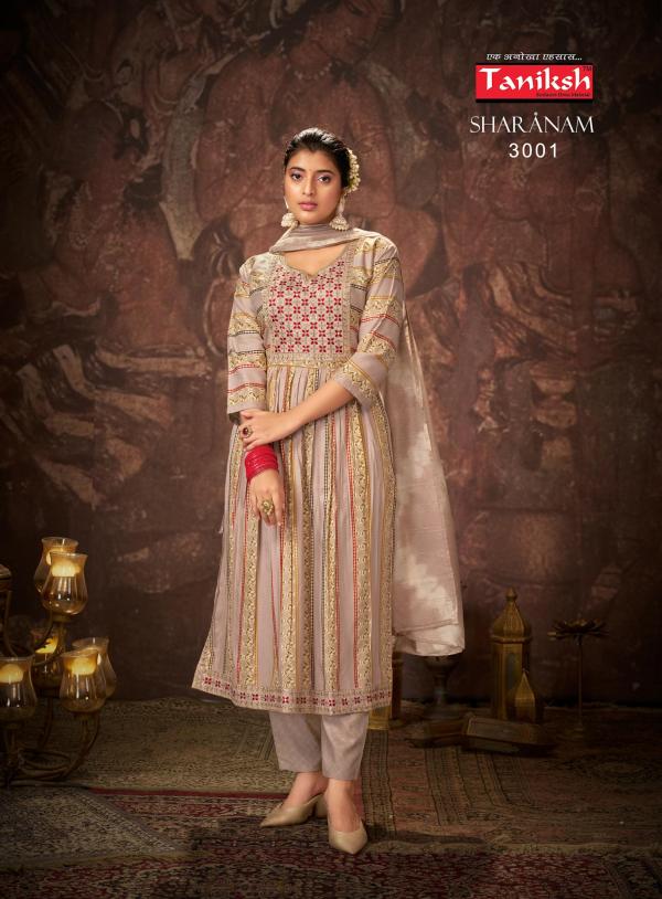 Taniksh Sharanam Vol 03 Kurti Bottom With Dupatta Collection